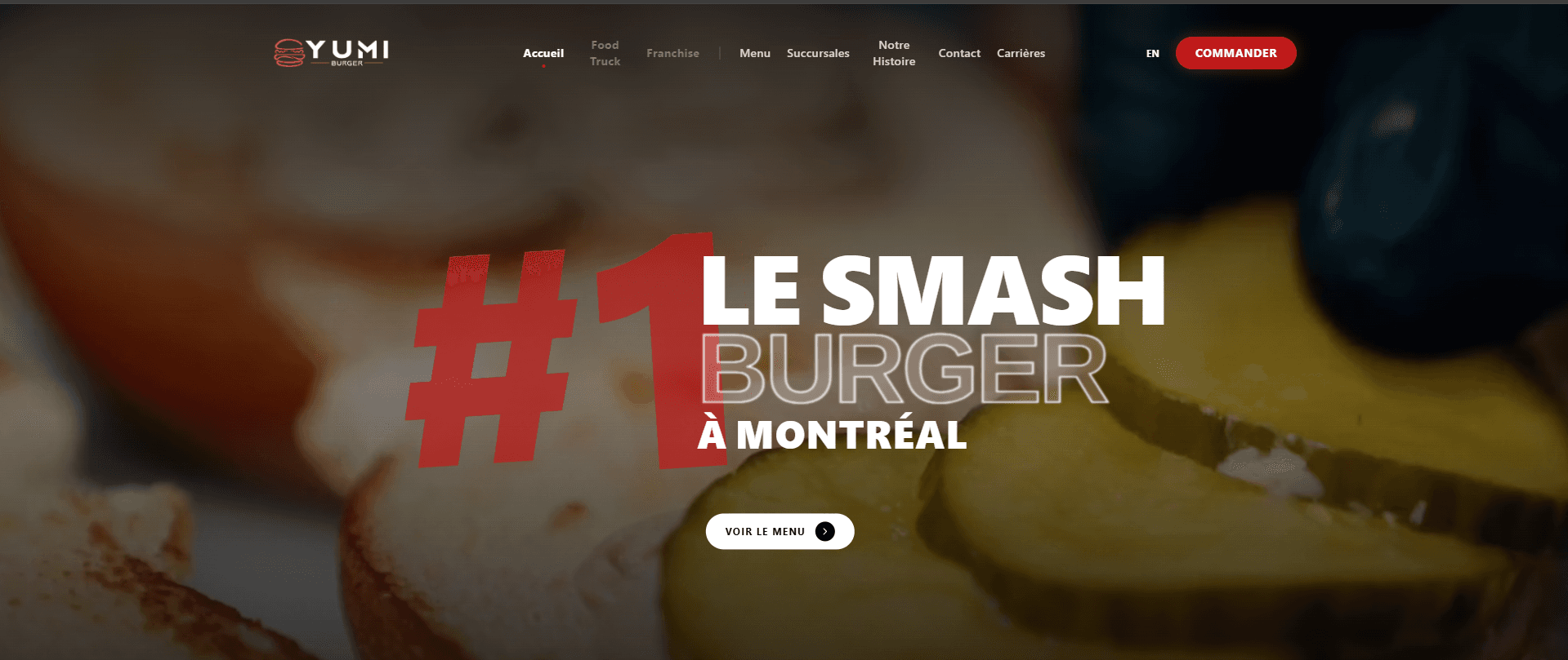 Site de commande en ligne de Yumiburger